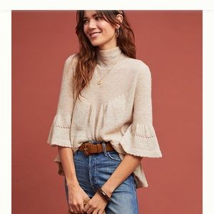 Anthropologie Featherbone Whitby Turtleneck Jumper